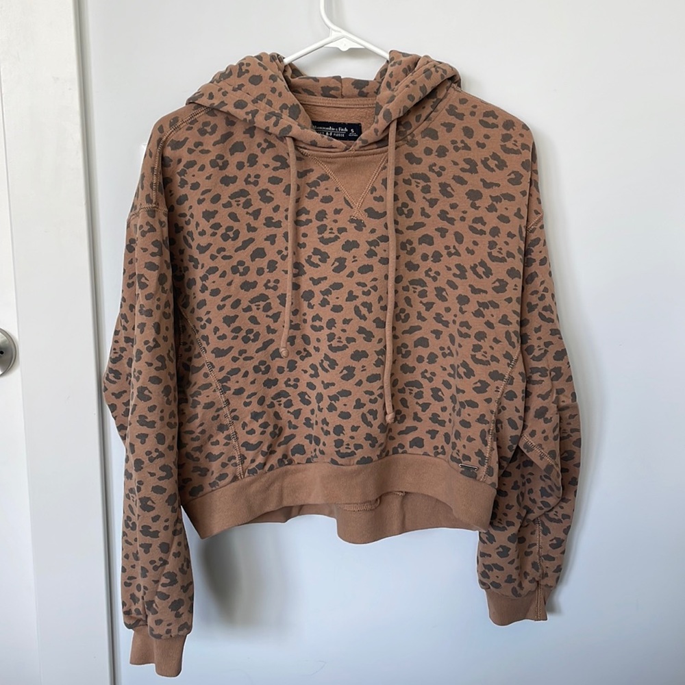 Abercrombie Leopard print hoodie - Small